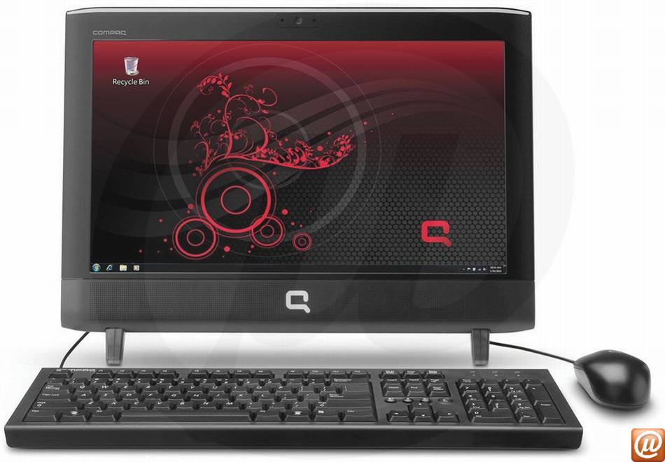 BZ003AA - Desktop-PC All-in-One Compaq Presario HP CQ1-1320br Intel Atom Dual-Core D510 (1.66GHz) 2GB 320GB 18.5" DVD-RW Windows 7 Home Basic 64 Wi-Fi N WebCam